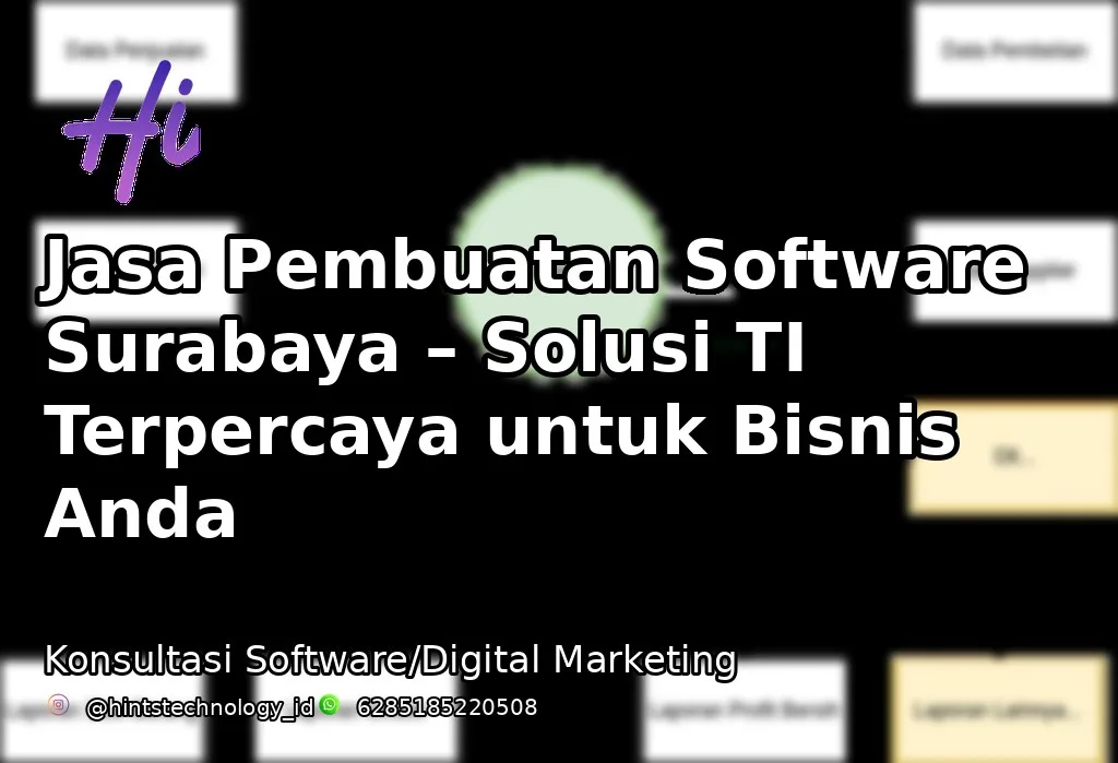 Jasa Pembuatan Software Surabaya – Solusi TI Terpercaya untuk Bisnis Anda