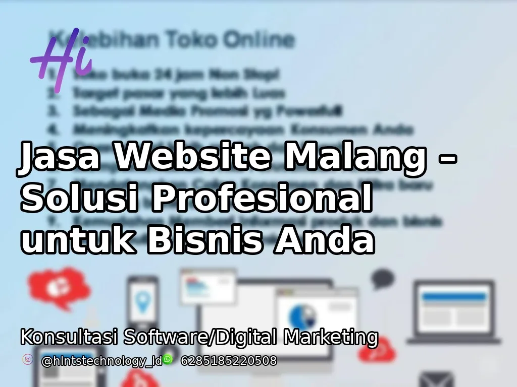 Jasa Website Malang – Solusi Profesional untuk Bisnis Anda